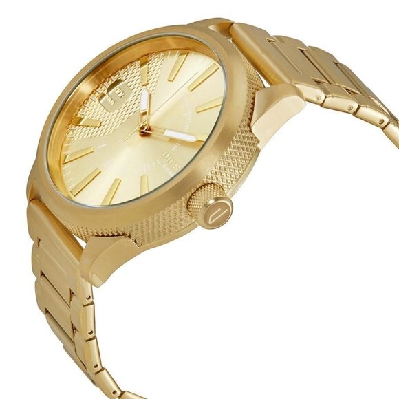 NWT Authentic Diesel Rasp Gold Dial Men's Watch - Picture 3 of 4